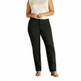 thumbnail image 1 of Lee Women's Plus Size Relaxed Fit All Day Straight Leg Pant, Black, 14W Petite, 1 of 7