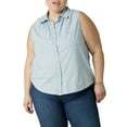 thumbnail image 1 of Lee Women's Plus Size Ruffle Collar Top, 1 of 5