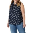 thumbnail image 1 of Lee Women's Plus Size Ruffle Collar Top, 1 of 5