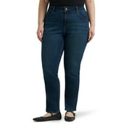 Lee Women's Plus Midrise Relaxed Fit Straight Leg Jean, Sizes 16-26