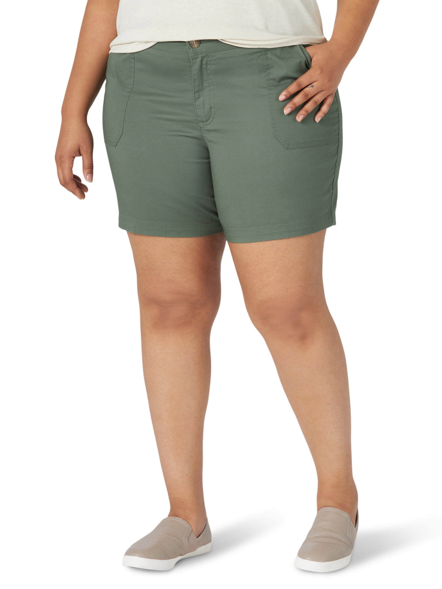 Lee Women s Plus Size Utility Short Walmart