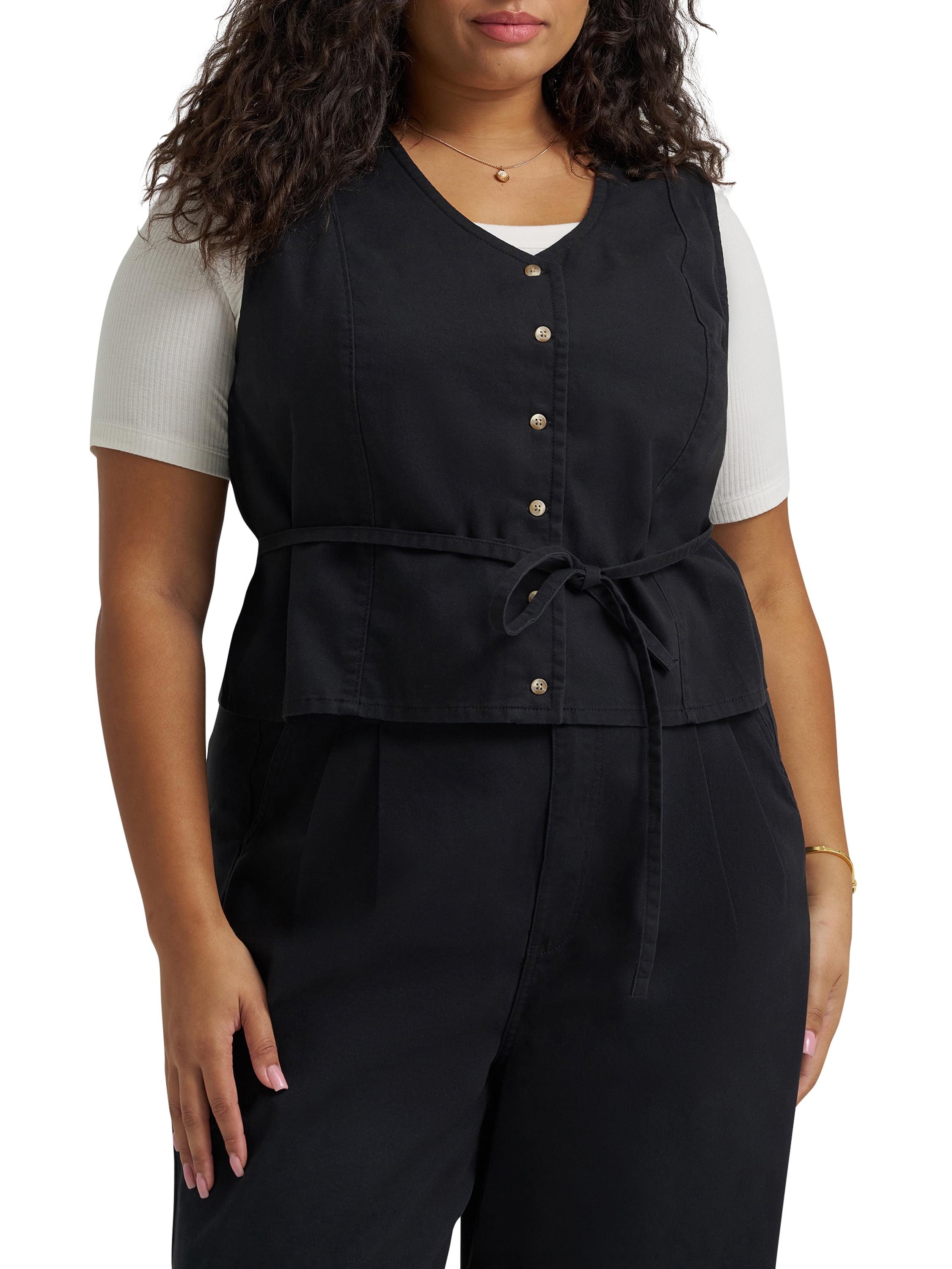 Lee® Women's Plus Heritage Sleeveless Tie Vest, Sizes 0X-4X