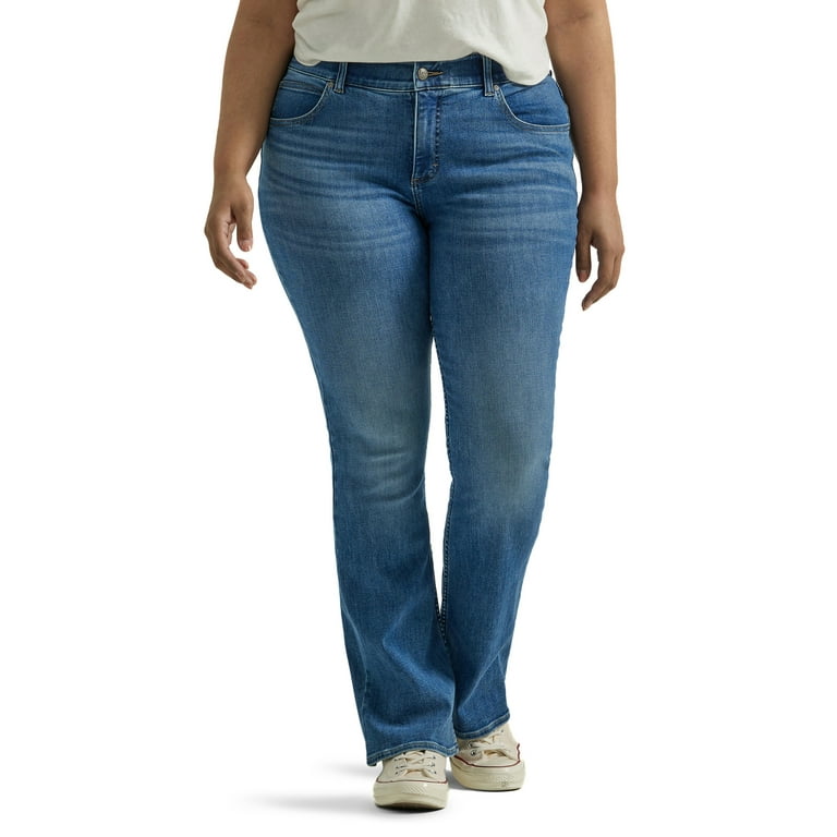 Lee Women s Plus Ultra Lux Comfort with Flex Motion Bootcut Jean Walmart