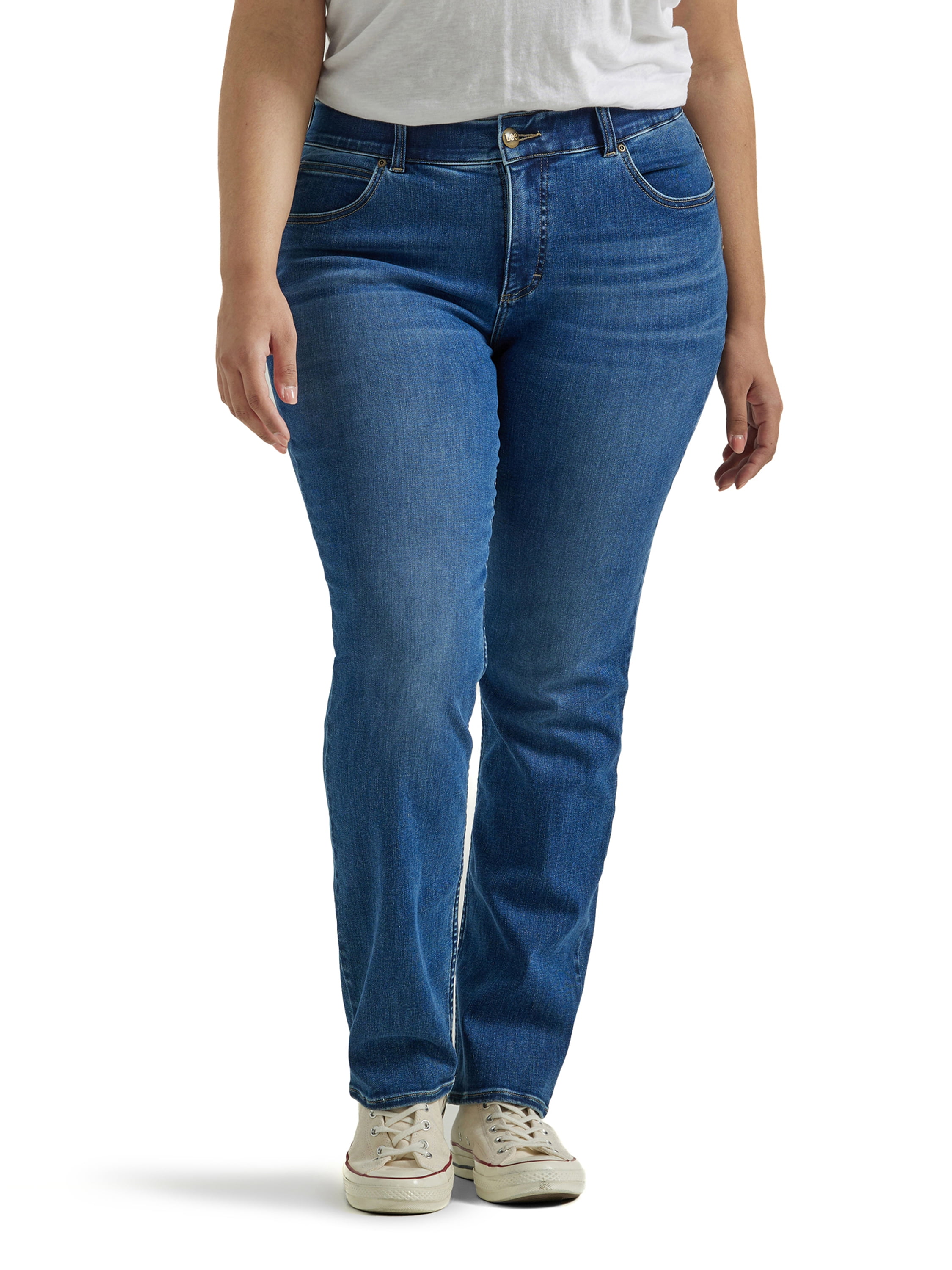 Lee® Women's Plus Ultra Lux Comfort with Flex Motion Straight Leg Jean