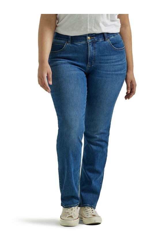® Women's Plus Ultra Lux Comfort with Flex Motion Straight Leg Jean