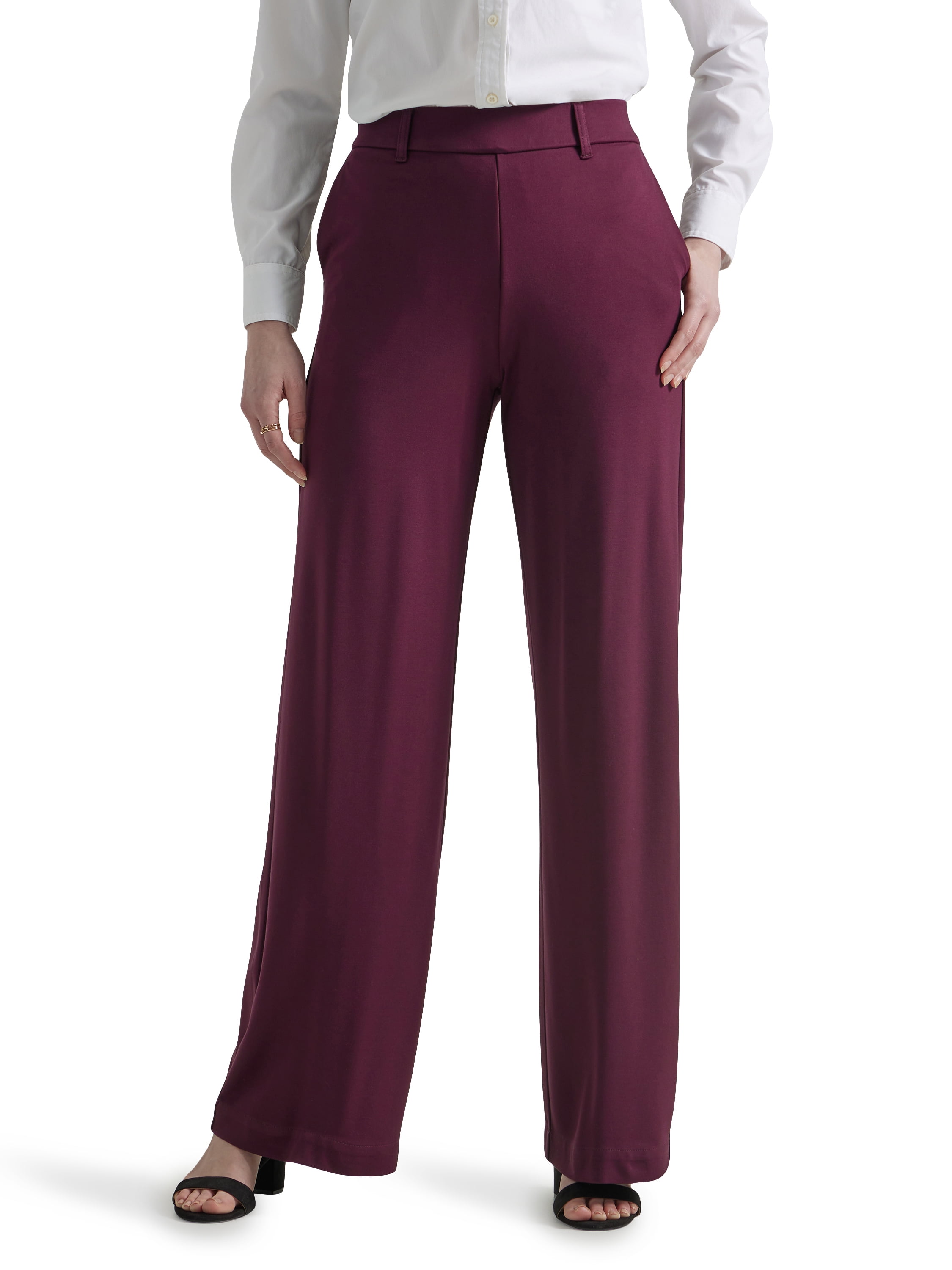 Lee® Women's Regular Fit Comfort Waist Straight Knit Pant