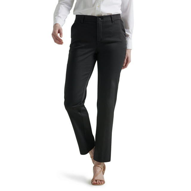 Lee® Women's Regular Fit Comfort Waist Straight Woven Pant - Walmart.com