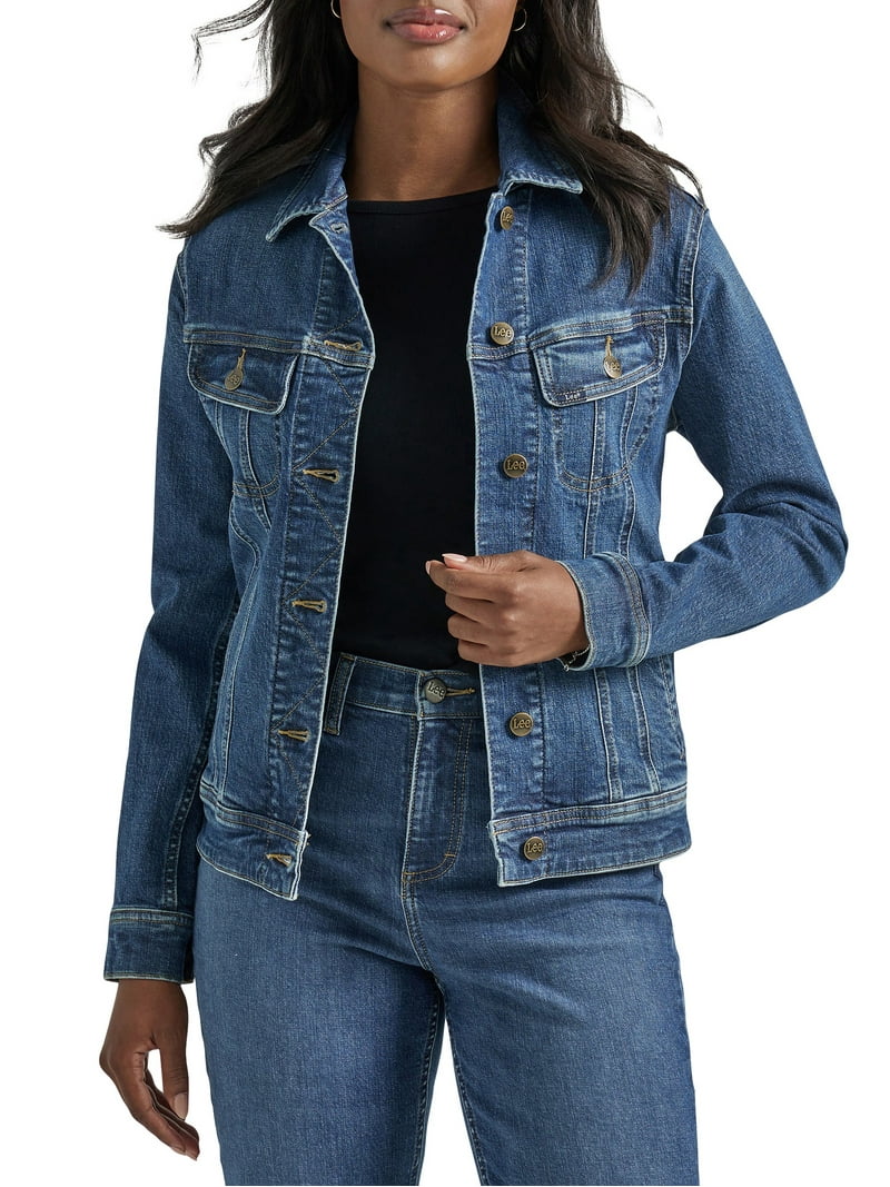 Lee Women's Regular Fit Jean Jacket with Legendary Denim - Walmart.com