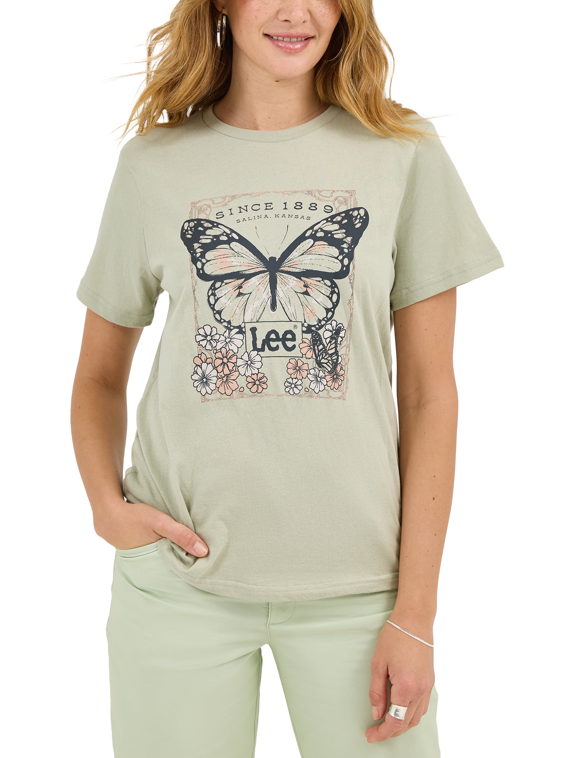 Lee® Women's Regular Fit Short Sleeve Graphic Tee, Sizes S-3XL