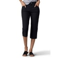thumbnail image 1 of Lee Women's Relaxed Fit Capri Jean, Black, 18, 1 of 3