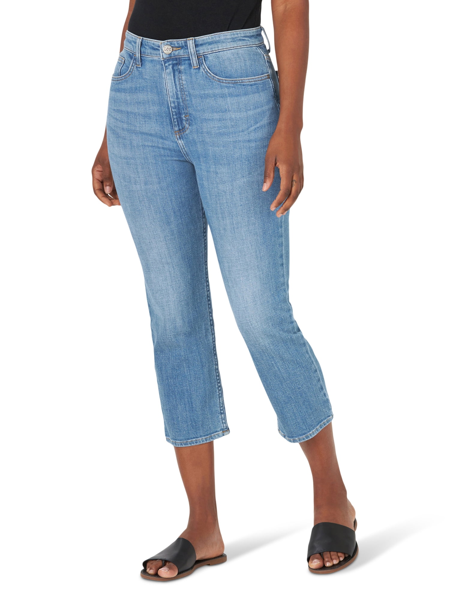Lee Women's Relaxed Fit Straight Leg Cropped Jean
