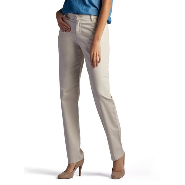 Lee Women's Relaxed Fit Straight Leg Pant - Walmart.com