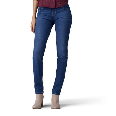 lee women's sculpting slim fit skinny leg pull on jean