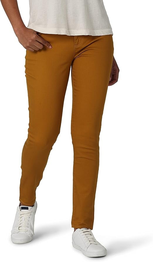 Women's Slim Fit Skinny Leg Midrise Jean (Cumin, 10 Short, 10S)