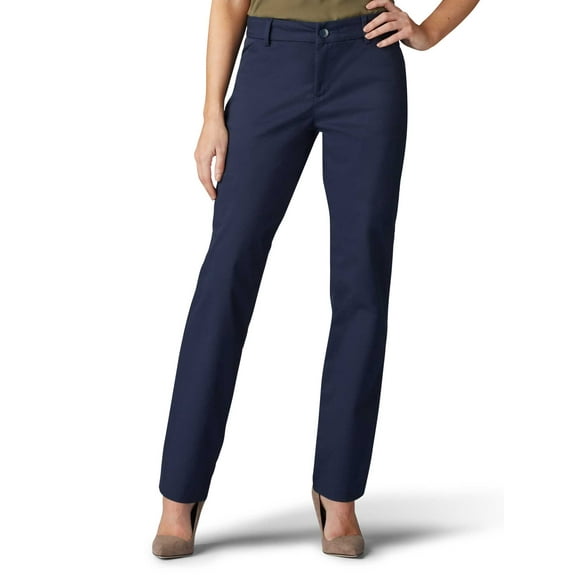 Lee Women’s Straight Leg Wrinkle Resist Stretch Pant