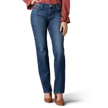 Lee Women's Stretch Relaxed Fit Straight Leg Jean
