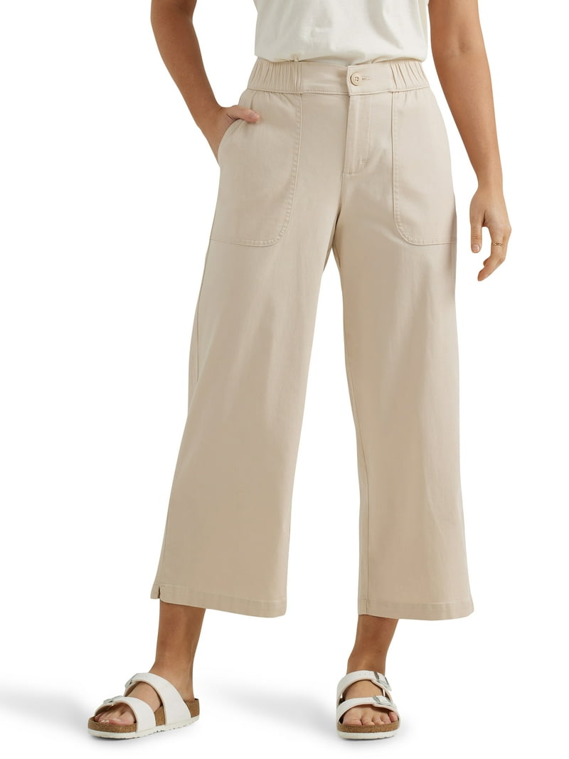 Lee® Women's Ultra Lux Comfort Wide Leg Utility Crop Pant