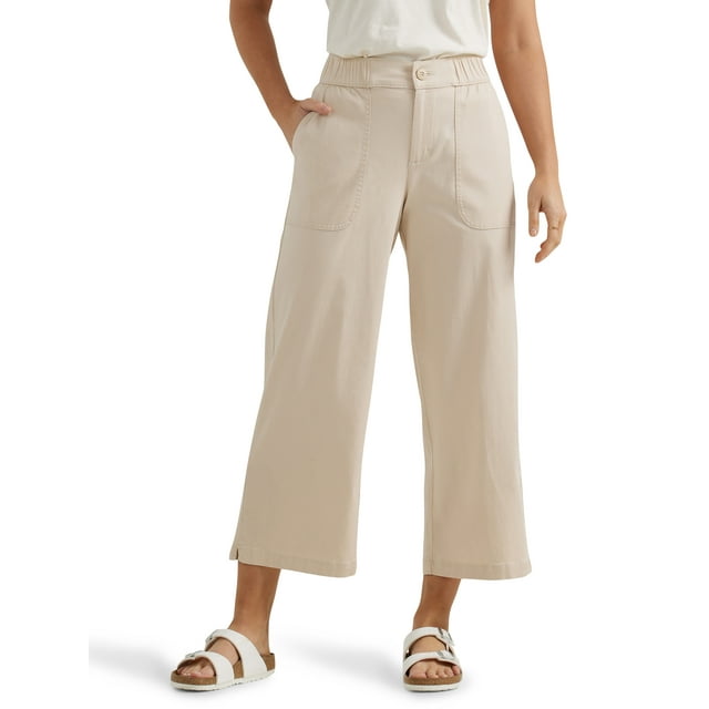 Lee® Women's Ultra Lux Comfort Wide Leg Utility Crop Pant - Walmart.com