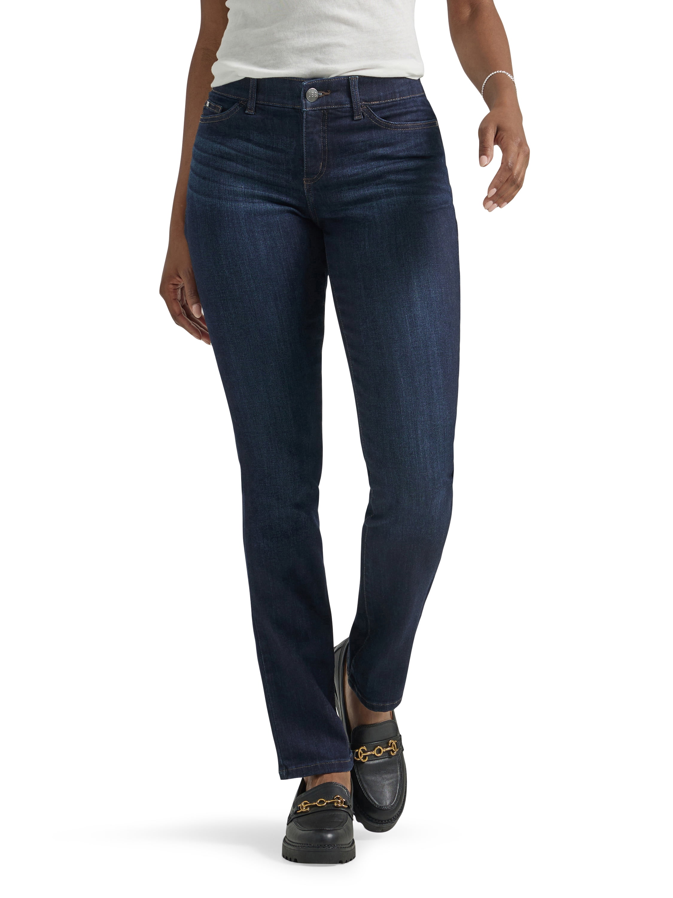 Women's Ultra Lux Comfort with Flex Motion Straight Jean (Plus) in Within  Motion