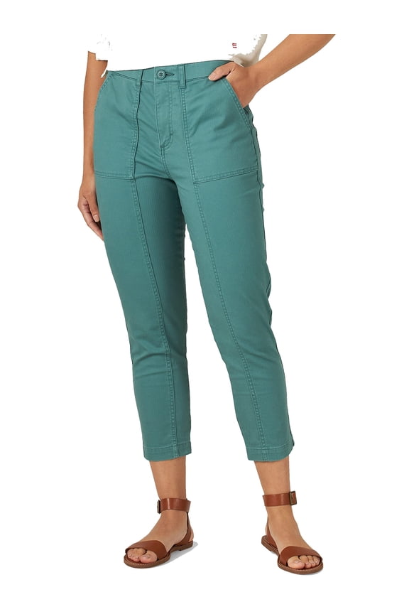 Women's Ultra Lux High-Rise Seamed Crop Pant, Fern, 18