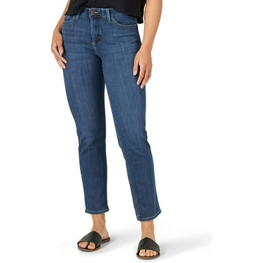 riders by lee indigo women's fringe cuff boyfriend jean