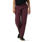 Lee Women's Ultra Lux Mid Rise Relaxed Straight Leg Pant, Boysenberry, 6