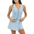 thumbnail image 1 of Lee Women's Western Denim Vest, Sizes XS-XXL, 1 of 6