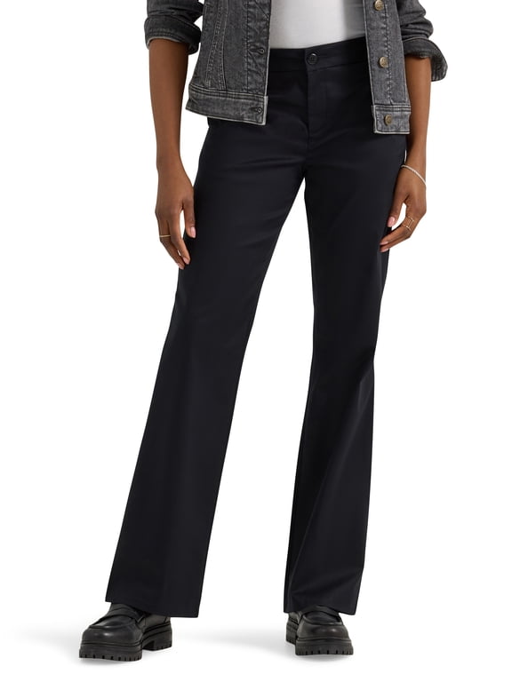 Women's Wrinkle-Free Mid-Rise Bootcut Pant