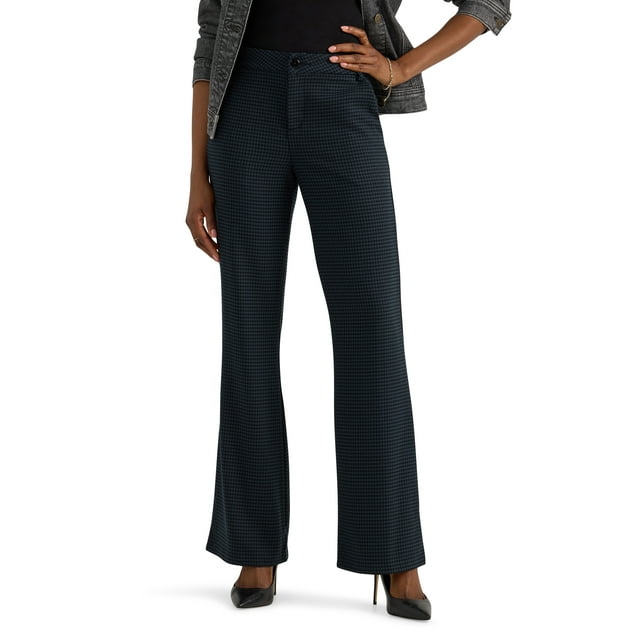 Lee Women's Wrinkle-Free Mid-Rise Bootcut Pant with Stretchy Fabric and ...