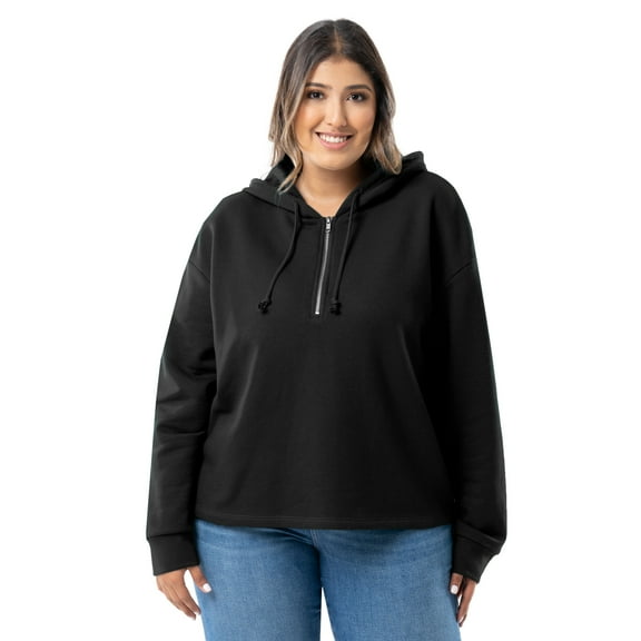 Lee Women's and Plus Quarter Zip Fleece Hoodie, S-4X