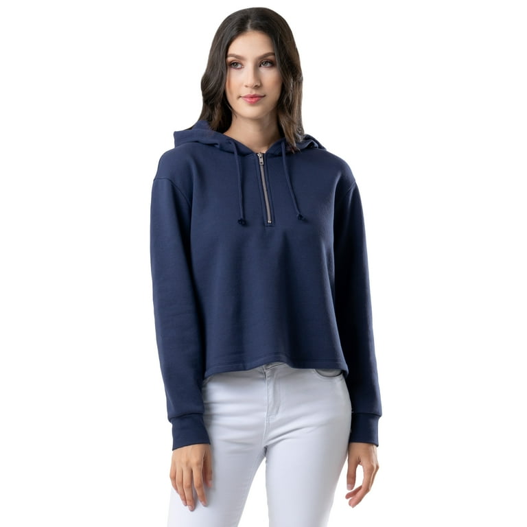 Quarter zip hoodie women's hotsell