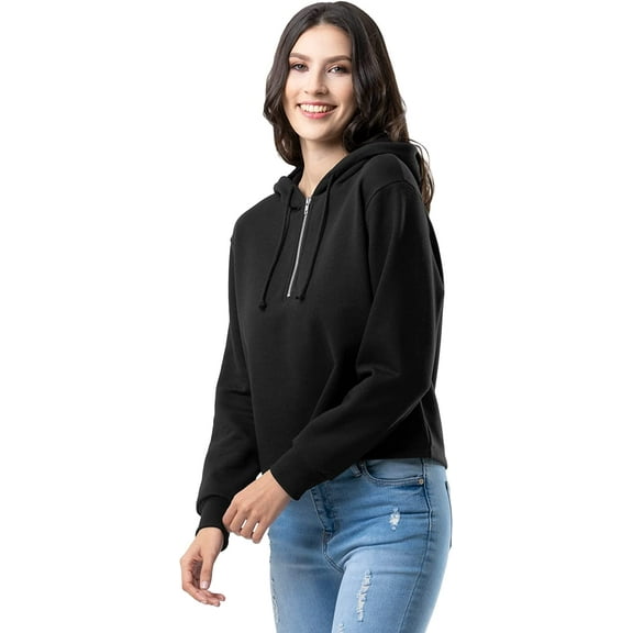 Lee Women's and Plus Quarter Zip Fleece Hoodie, S-4X