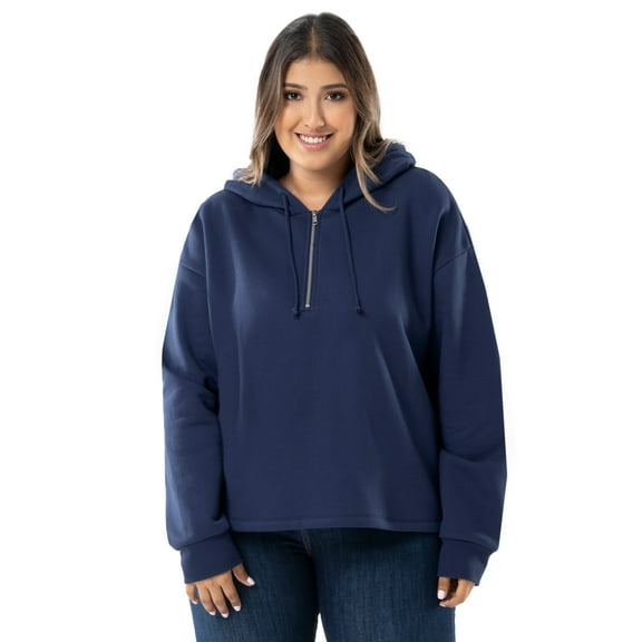 Lee Women's and Plus Quarter Zip Fleece Hoodie, S-4X