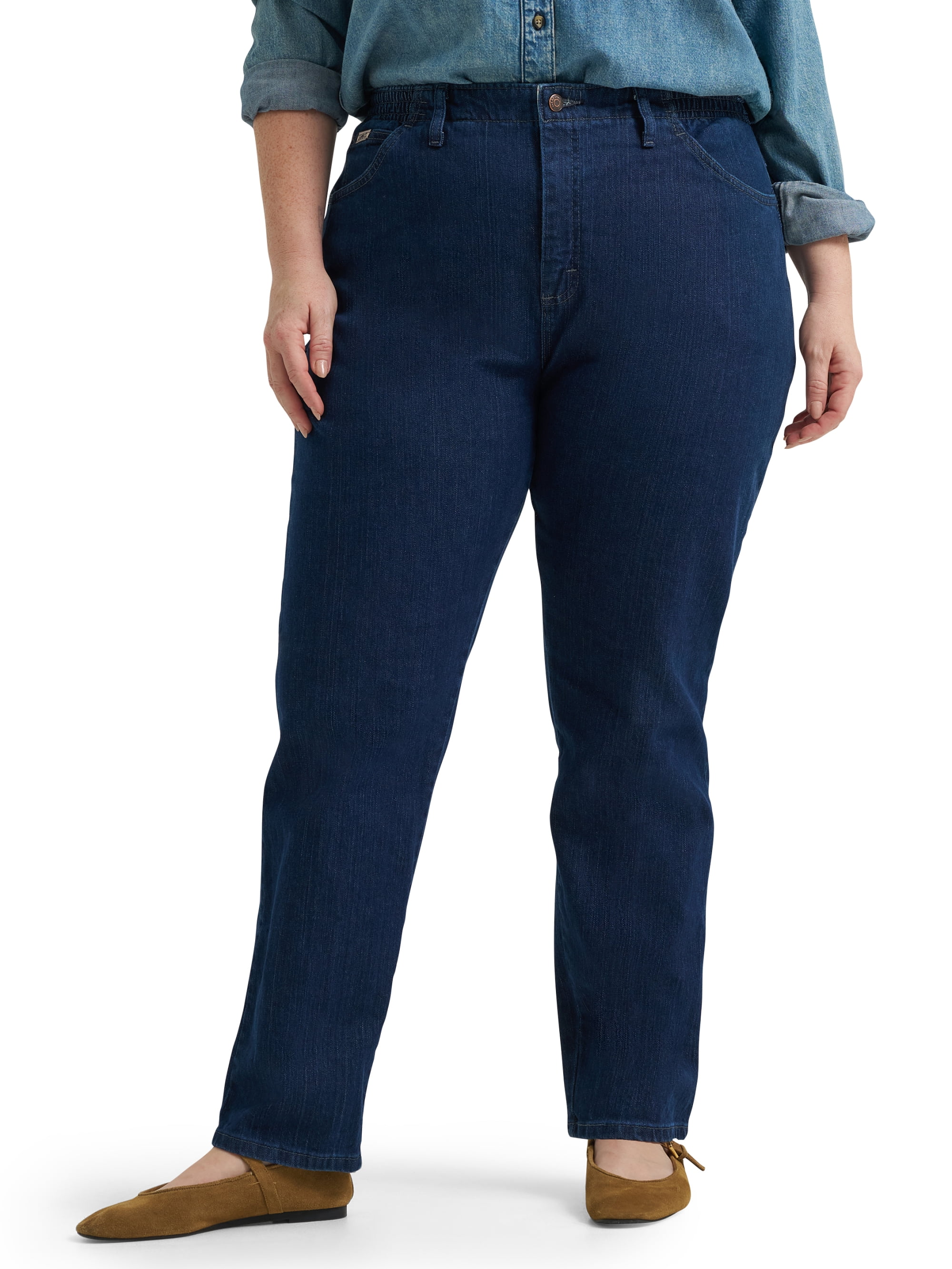 Lee® Women's and Plus Side Elastic Denim Jeans
