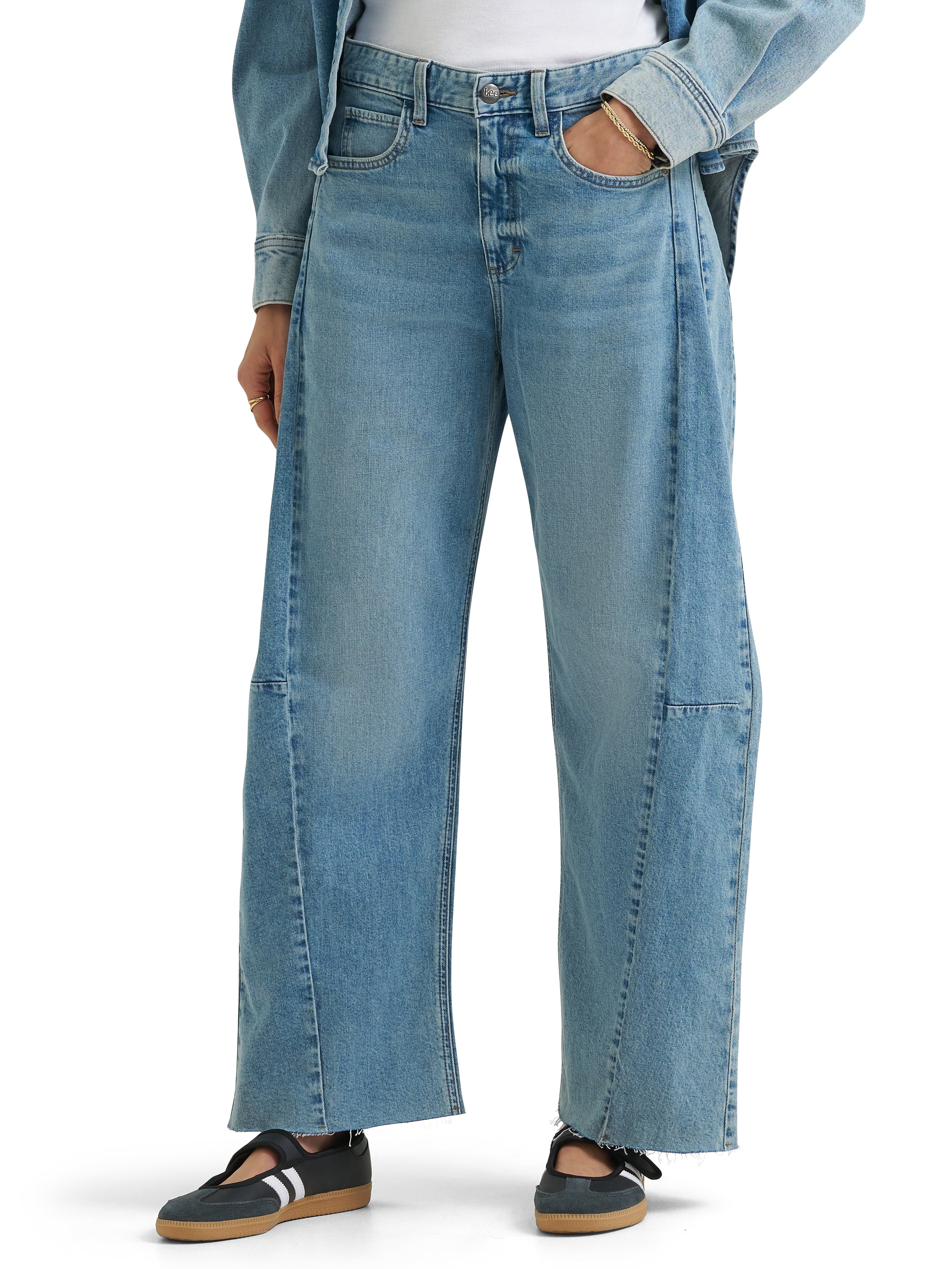 Lee® Women's Low Slung Barrel Leg Denim Jeans