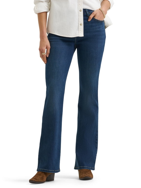 ® Women's and Plus 31" Mid Rise Bootcut Core Denim Jeans