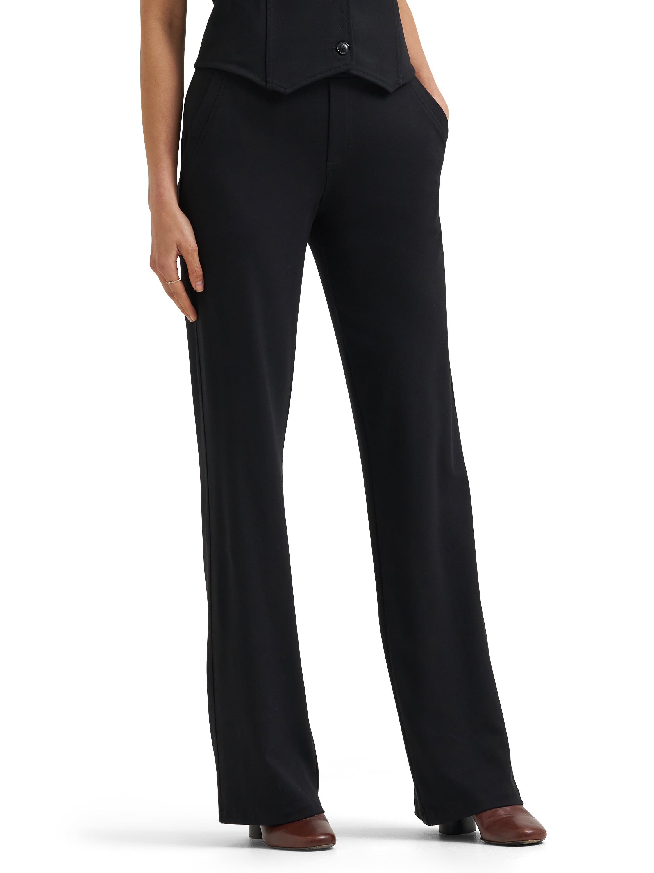 Lee Womens Comfort Waist Knit Bootcut Pant