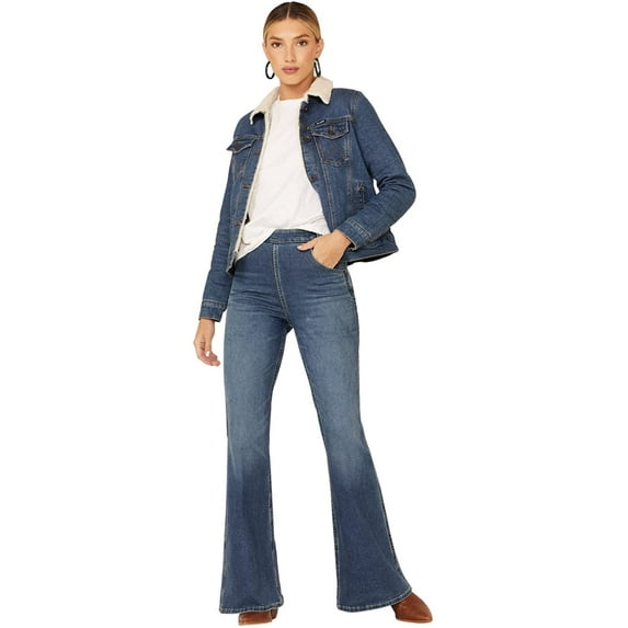 Lee Women's High Rise Super Flare Jeans Blue 31W x 34L