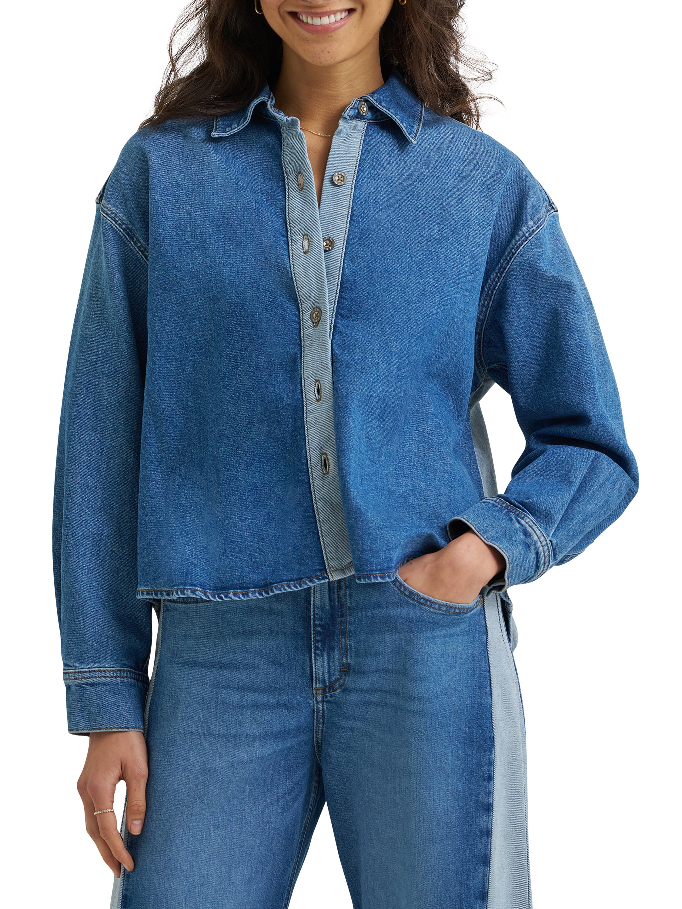 Lee® Women's Oversized High/Low Drapey Top