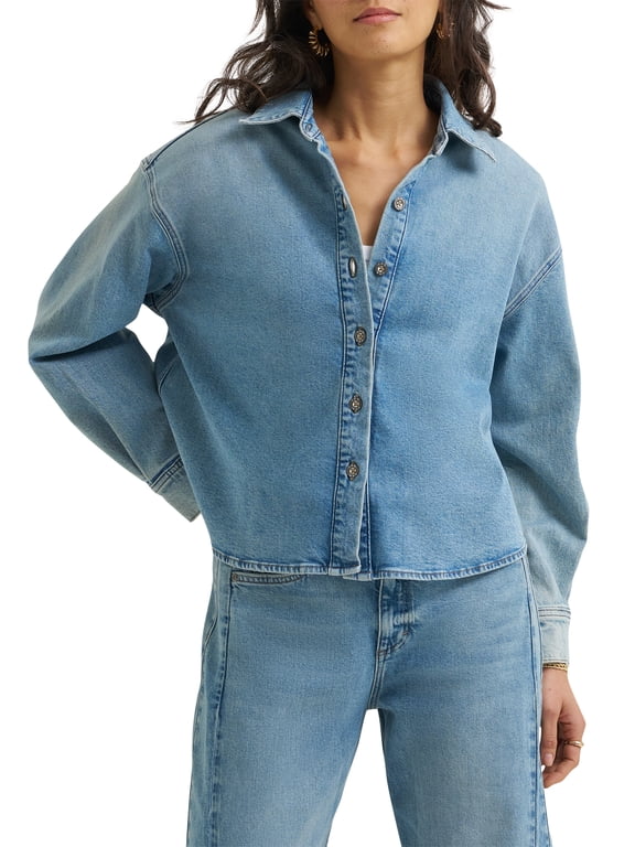 ® Women's Oversized High/Low Drapey Top