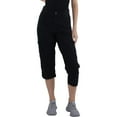 thumbnail image 1 of Lee Women's Relaxed Fit Austyn Cargo Capri Pant - Black, Black, 12, 1 of 4