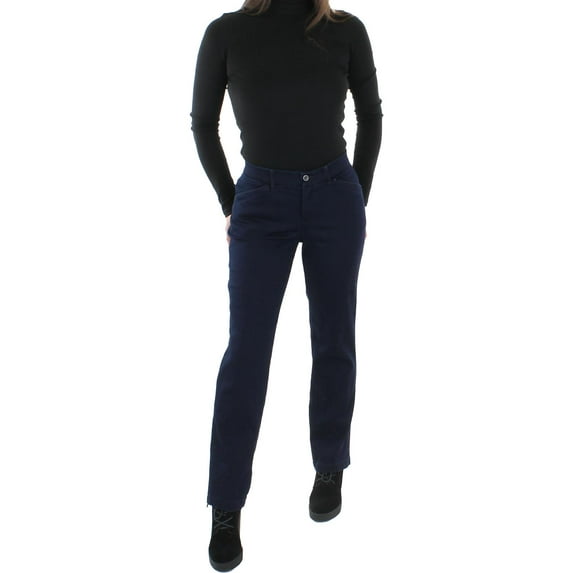 Lee Womens Mid Rise Work Straight Leg Pants