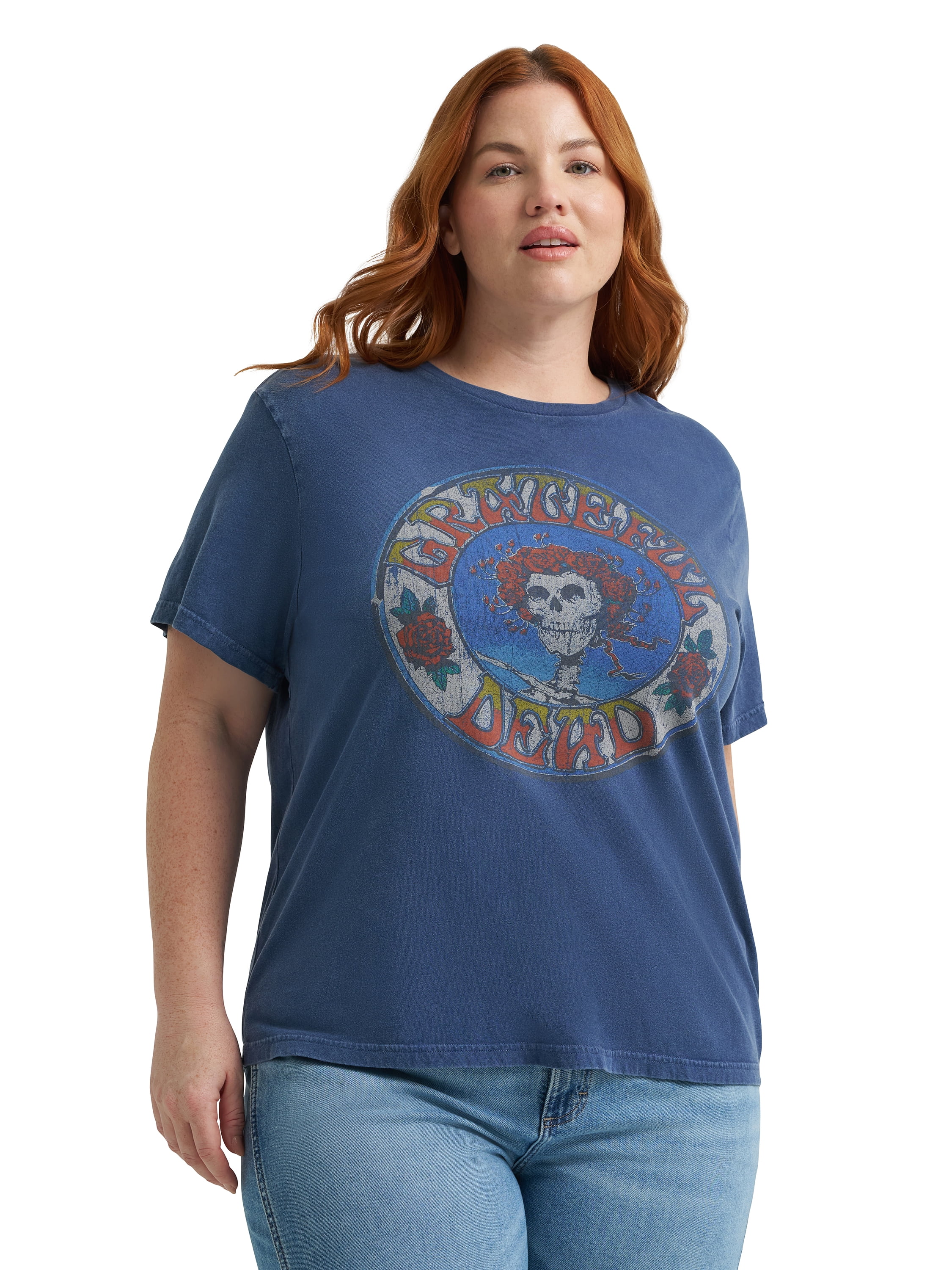 Lee® Women's Plus Short Sleeve Grateful Dead Graphic Band Tee