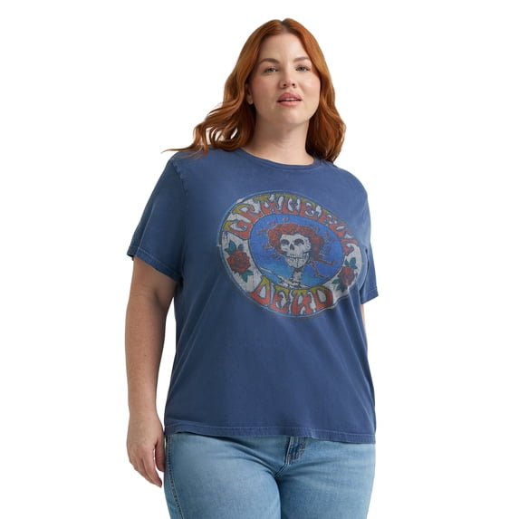 Lee® Women's Plus Short Sleeve Grateful Dead Graphic Band Tee