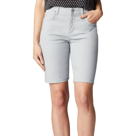 Lee Womens Relaxed Fit Bermuda Shorts 8 Grey