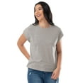 thumbnail image 1 of Lee Womens and Plus Soft Shoulder Short Sleeve T-Shirt, S-4X, 1 of 5