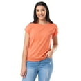 thumbnail image 1 of Lee Womens and Plus Soft Shoulder Short Sleeve T-Shirt, S-4X, 1 of 4