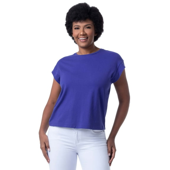 Lee Womens and Plus Soft Shoulder Short Sleeve T-Shirt, S-4X