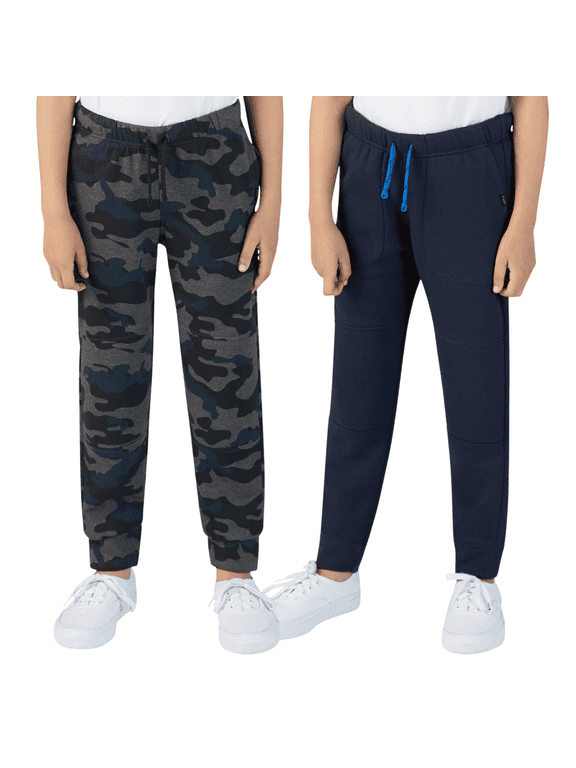 Youth 2-Pack Jogger, Navy/Camo, XS 5/6