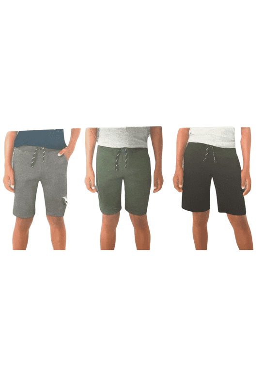 Youth 3-Pack Fleece Shorts Set, Medium 10/12